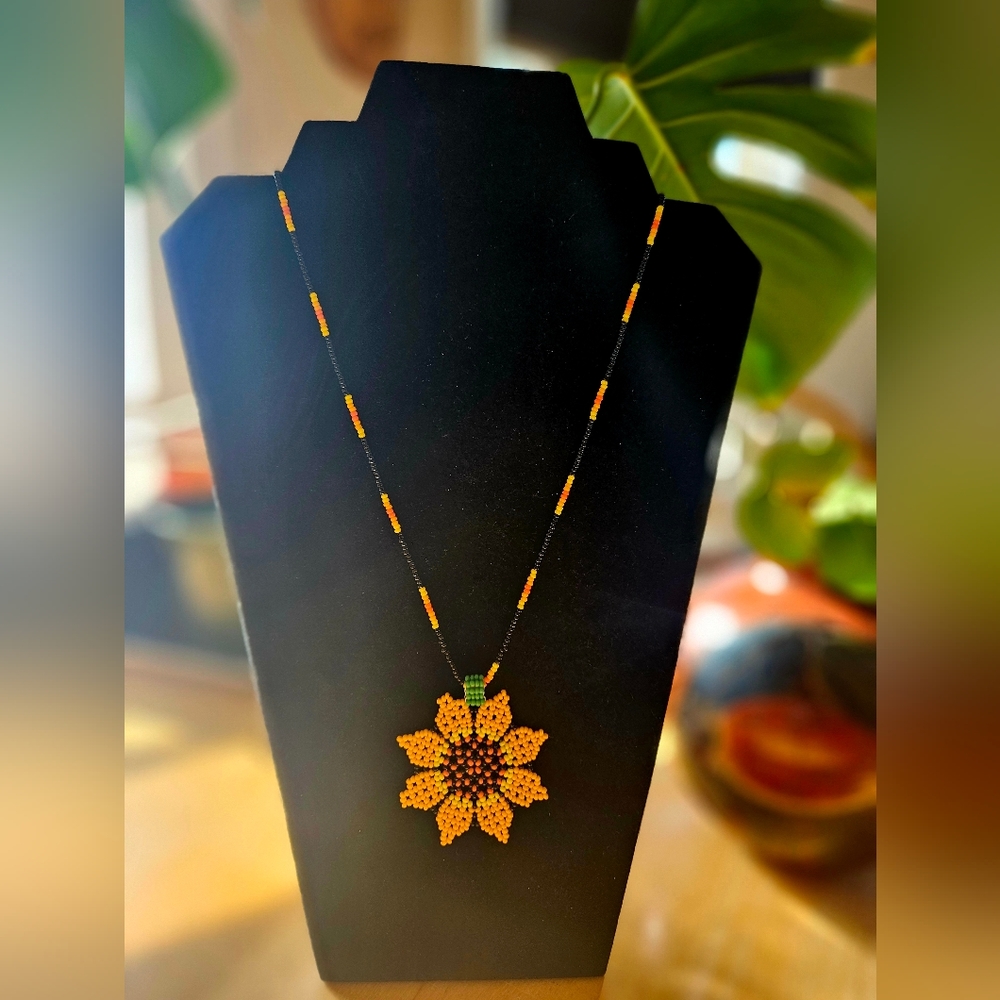 Handmade beaded necklace